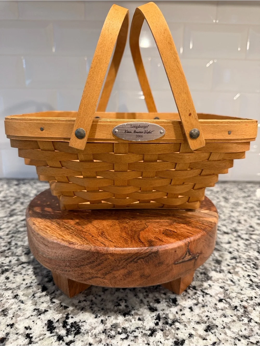 Longaberger Woven Memories Basket with Dual Handles